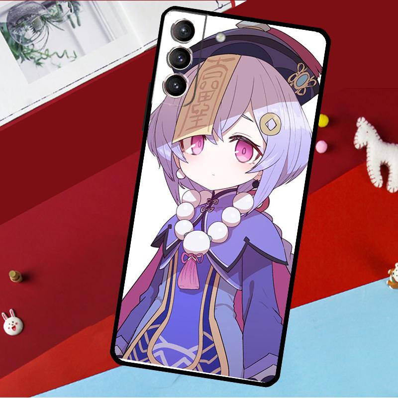 Genshin Impact Qiqi Funda For Samsung Galaxy S26 Ultra S24 S22 S23 S25 Plus S20 S21 FE S9 S10 S25 FE Phone Case