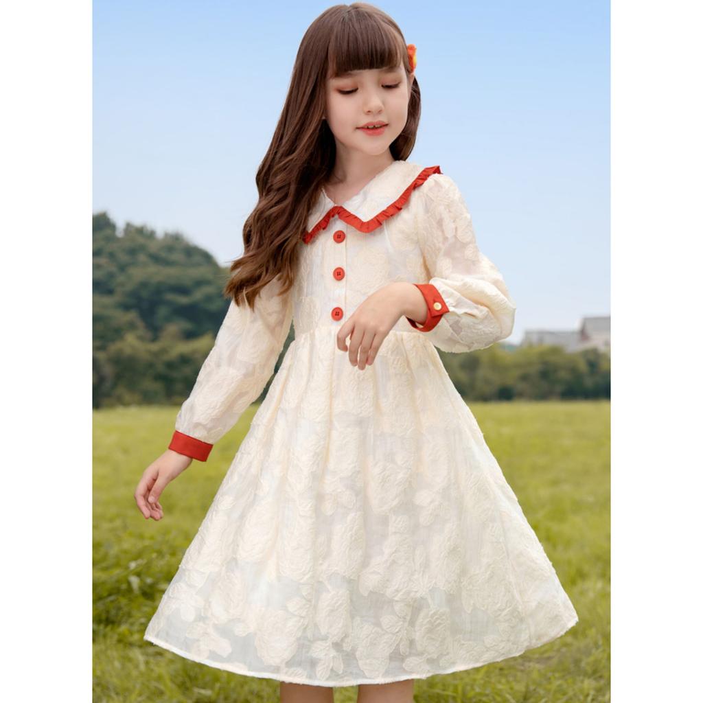 Mädchen Modisches Kleid, Frühlings Kinder Süßes Prinzessinnenkleid