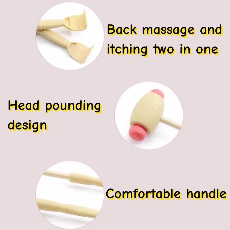 Holzmassagehammer Jucken Kratzen Multifunktional Rückenmassage Fitness Rehabilitation Entspannung Massagehammer