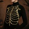 Skull Skeleton Hollow Out Decor Halloween Cosplay Party Stage Dress Up Accessory