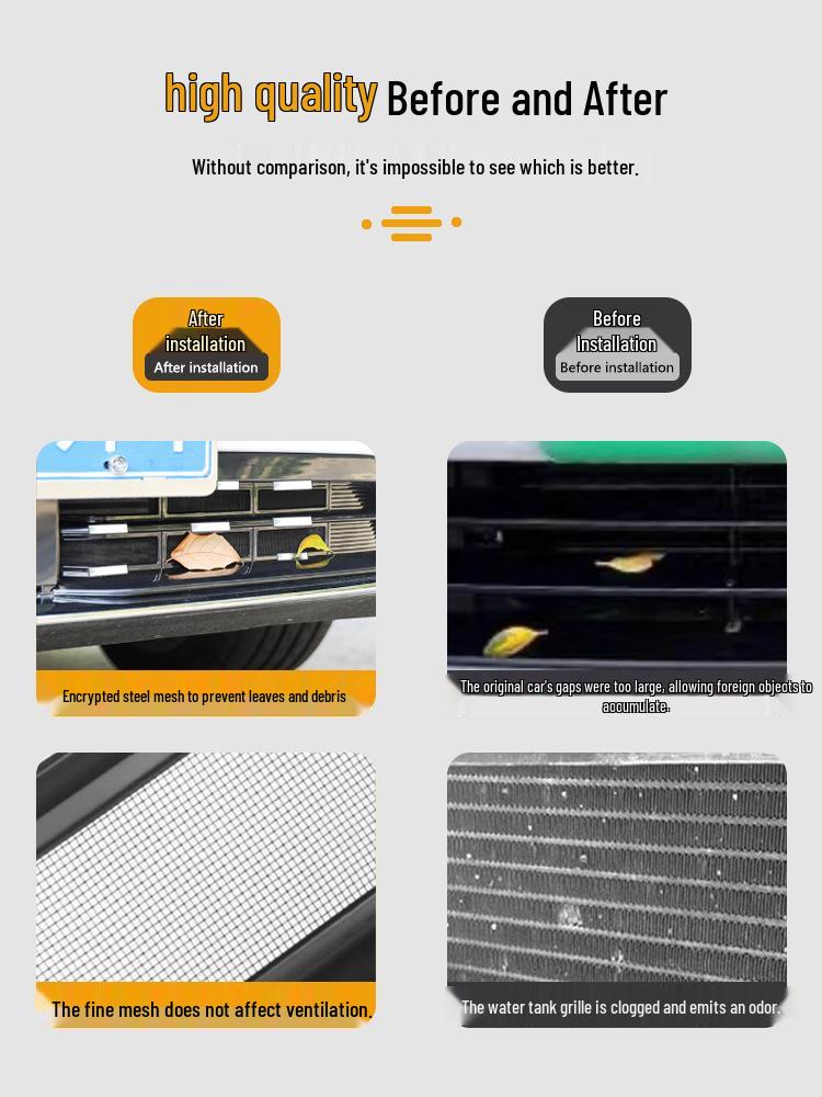 Clip-on Insect Protection Net for Geely Boyue L Front Grille