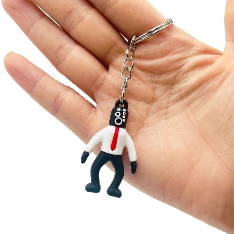 

Skibidi Toilet Action Figure Keychain Cameraman Keyring Cute Cartoon Keychain Backpack Keychain Jewelry for Women Girls