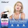 Inositol Dietary Supplement, With Vitamin C, Black Pepper Extract, Folate, 120 Capsules