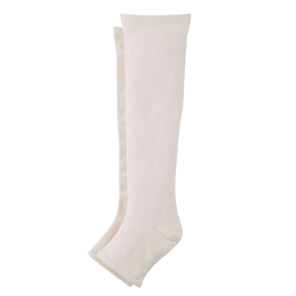 Silk Hospitality Goodnight Silk Compression Knee Socks (Off White)