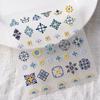 T New 5D Bohemian Ethnic Style Nail Art Sticker Relief Three-dimensional Painted Print Small Pattern Glue Nail