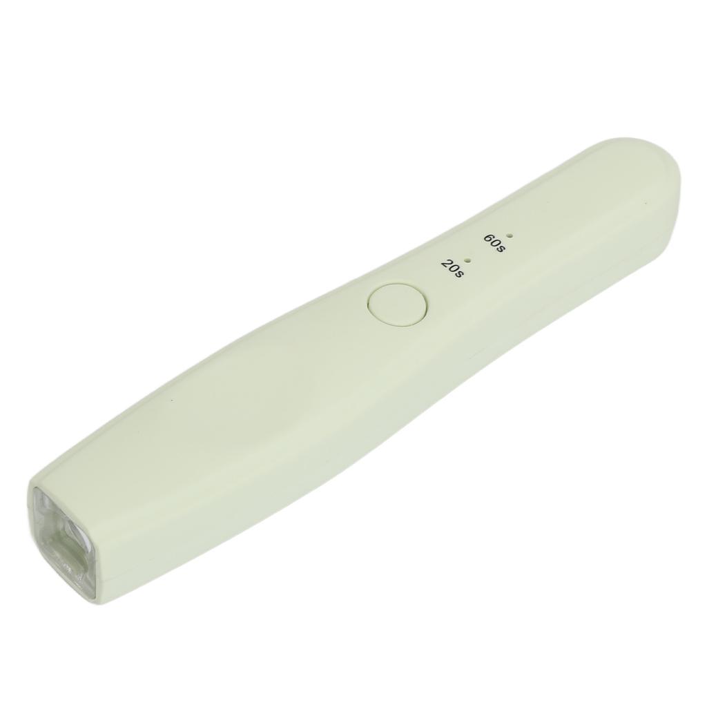 Portable Nail Curing Lamp 2 Timing USB Rechargble Handheld Nail Polish Drying Lamp for Home Use