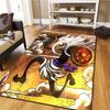 Alfombra de Monkey D Luffy para Sala de Estar, Dormitorio, Decoración de Sofá del Hogar, Alfombrilla Antideslizante para Jugar Niños