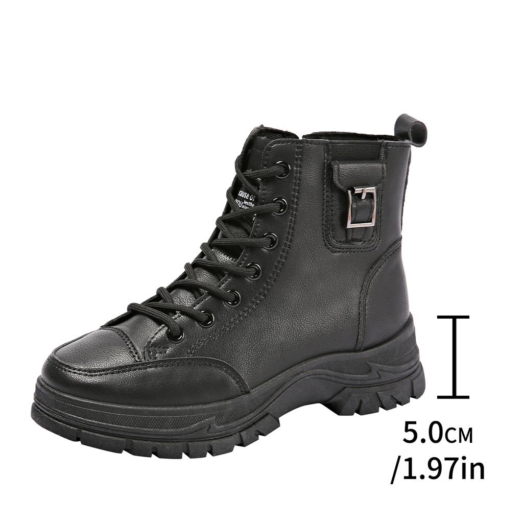 New Platform Shoes for Women Casual Sneakers Lace Up Women's Ankle Boots Outdoor Fashion Short Platform Boots Zapatos De Mujer