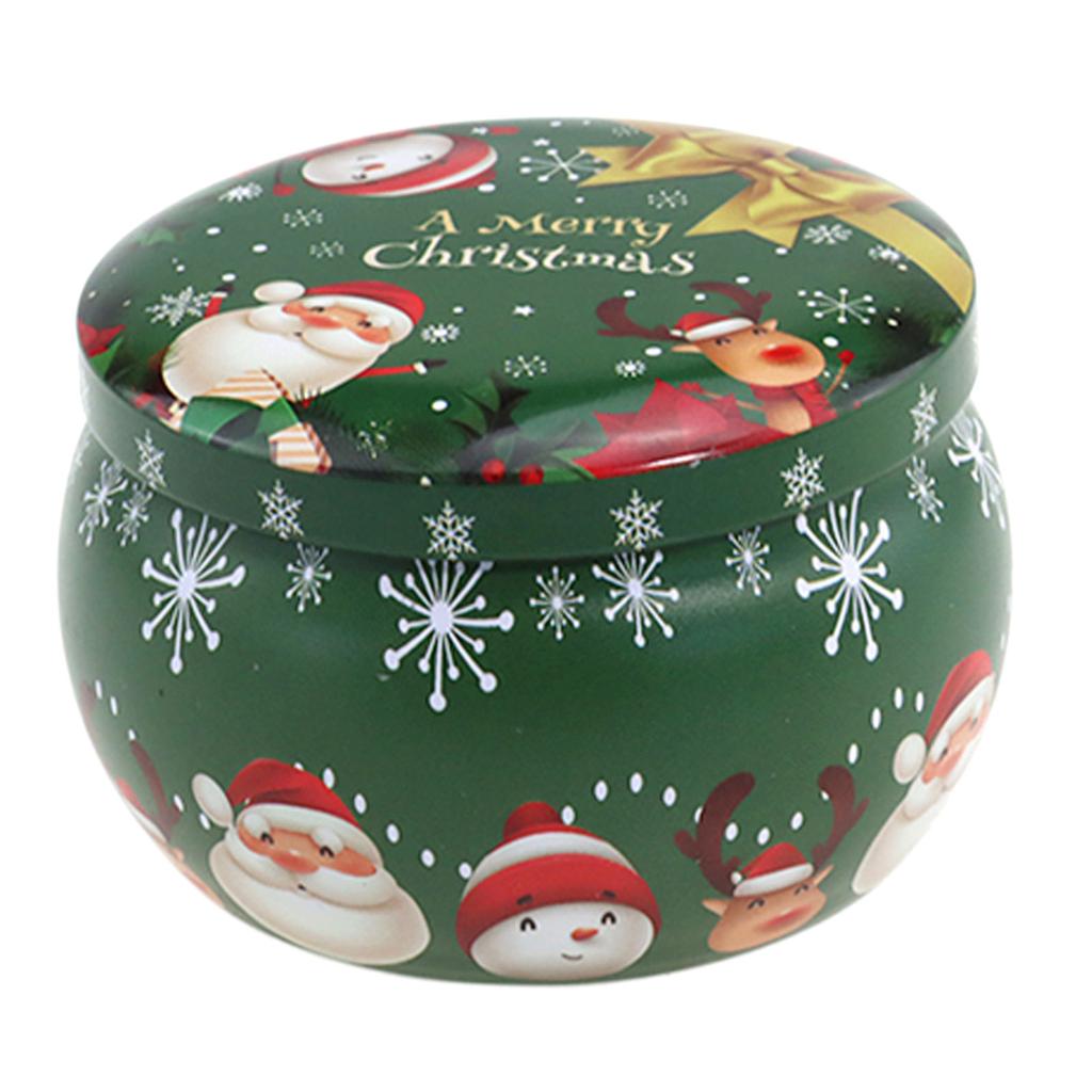 Candle Tins with Lids Christmas Candle Jars Empty Candle Tins for Making Candle Candle Making Jars 8 Style