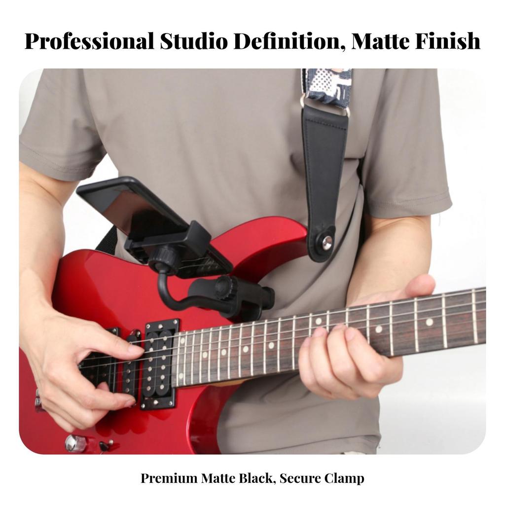 Guitar Phone Holder Stable Instrument Accessory Compact for Guitarists