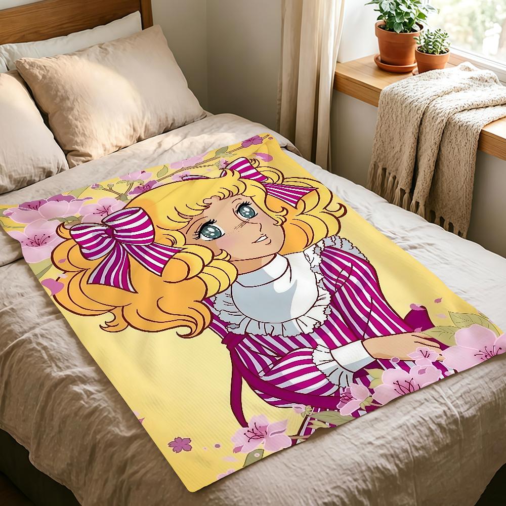 Cartoon Candy Candy Cute Blanket For Soft Warm Knee For Bedroom Living Room Bed Sofa Camping Picnic Office Gift