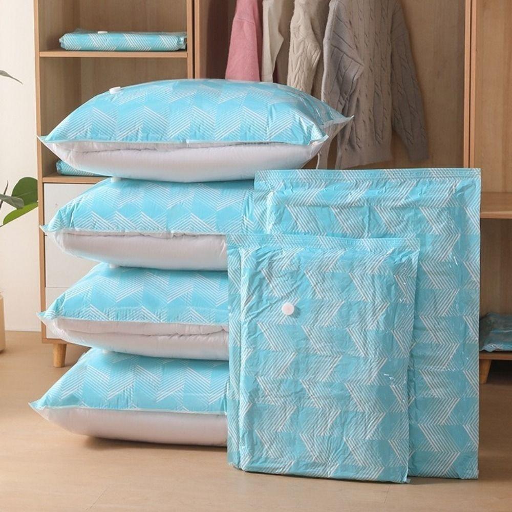 6PCS Large Capacity Vacuum Compression Bag Dust-proof Space Saving Vacuum Storage Bag Moisture-proof Clothes Moving Bag Travel