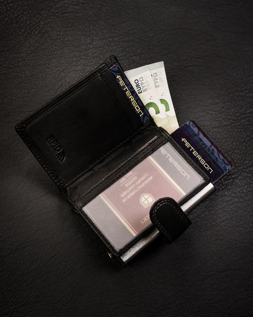Men's Leather Wallet PTN G586-GKA-4543 Black