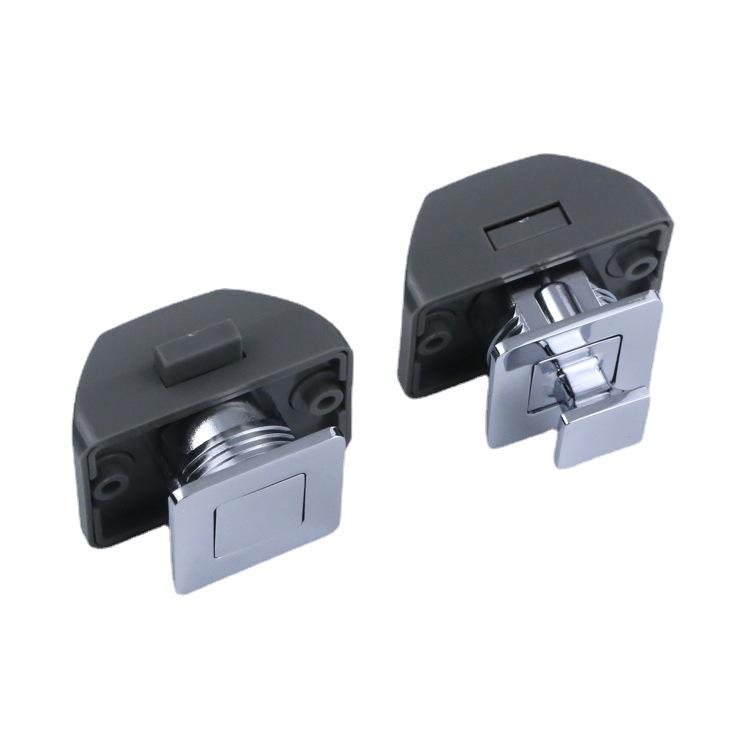 Zinc Alloy Wall Cabinet RV Handle with Hidden Button Lock