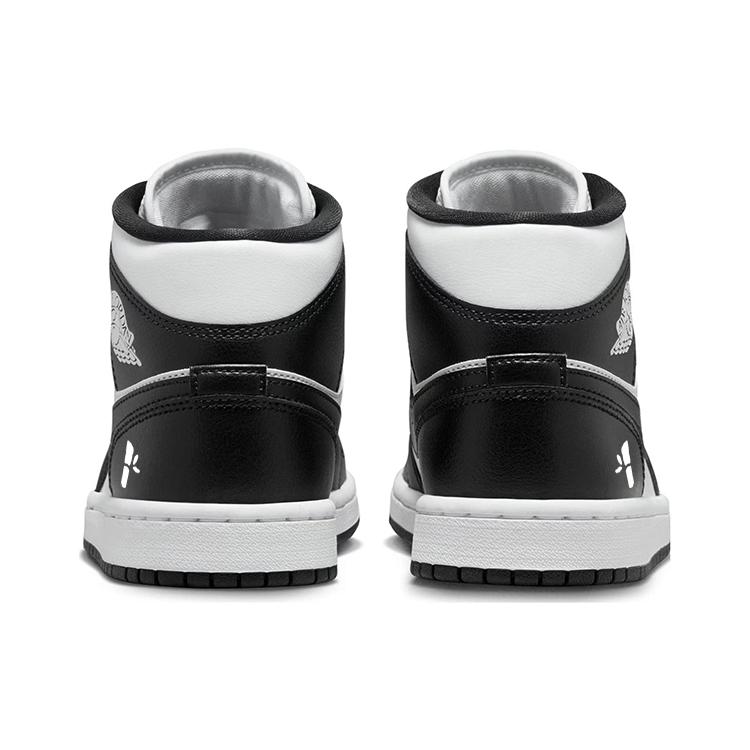 Jordan Air Jordan 1 Vintage Basketball Shoes Women's Mid top White/Black DV0991-101(Team56-)