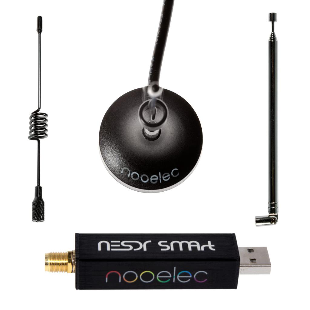 Nooelec NESDR SMArt V5 Bundle Bundle Premium with Aluminum SMA Input 3 100kHz 1750MHz RTL2832U and R820T2 Based Software Defined - RTL-SDR Enclosure,