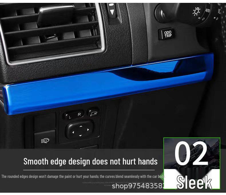 Front Air Vent Trim for Toyota Prado 10-23: Domineering Center Console Decor