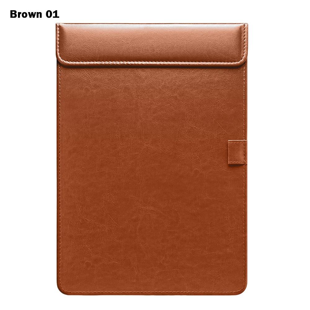 PU Leather Signature Writing Pad Magnetic Absorption Menu Folder Multi-functional Clip Board  Hotel