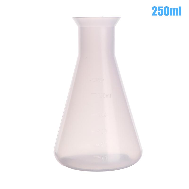 

1 шт. 50/100/250 мл пластиковая колба Эрленмейера с узким горлом коническая треугольная колба химический лабораторный анализ инструмент