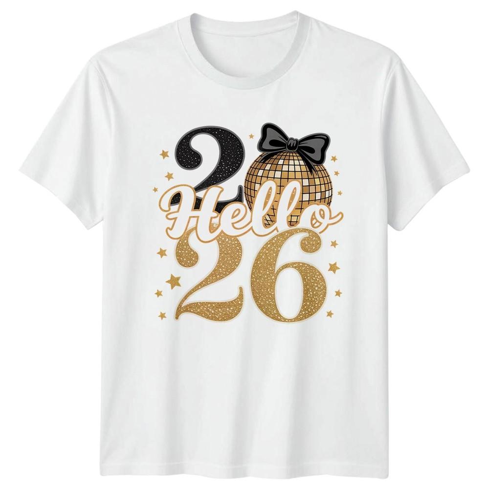 Hello 26 Birthday TShirt Unisexs Tee Unisexs Graphic Top S