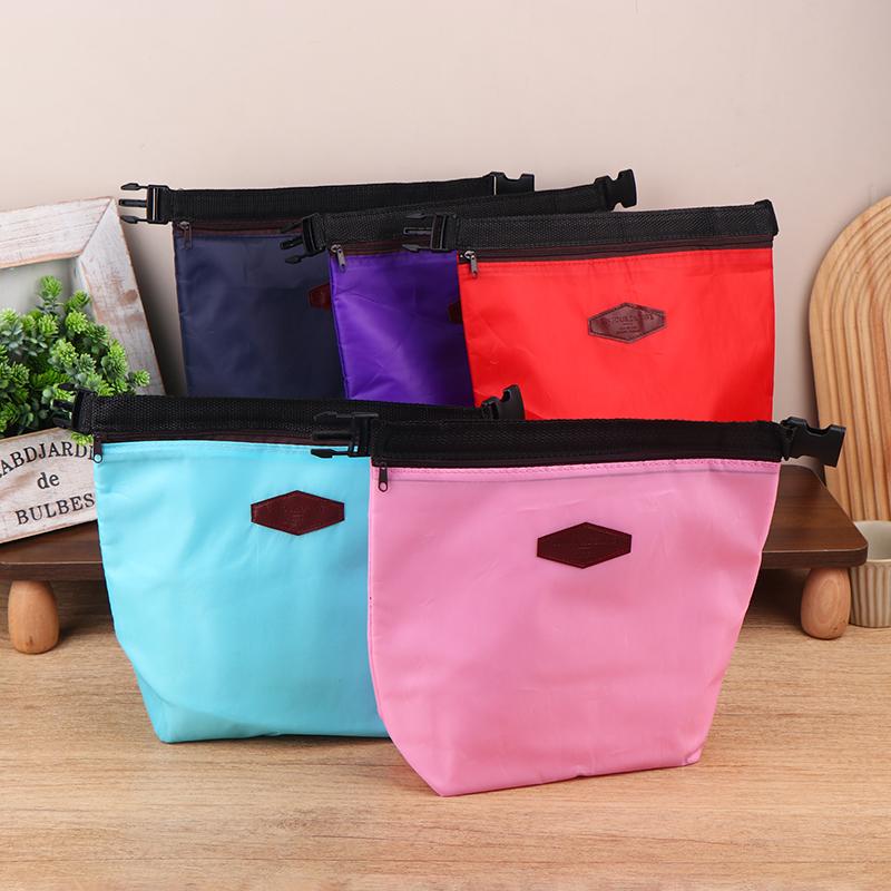 1Pz Sacchetto per Riso in Foglio di Alluminio Termoisolato Portatile Borsa Frigo in Tessuto Oxford per Pranzo Borsa Portaoggetti Borsa Portatile per Cibo da Picnic