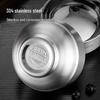 MAXCOOK 304 Stainless Steel Double-Layer Insulated Bowl