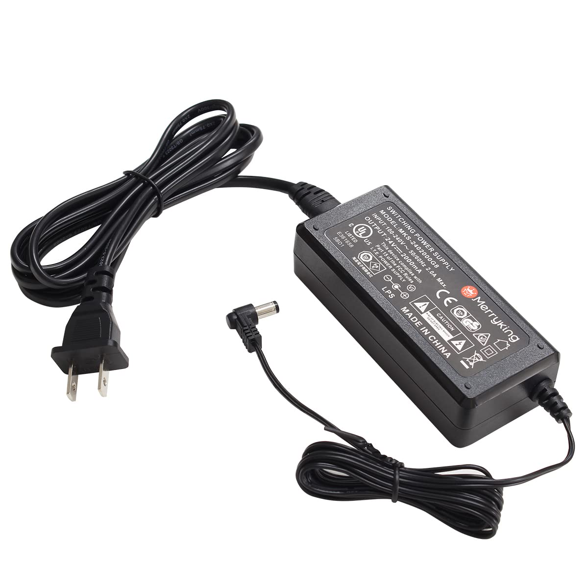 

Kaito Denshi AC Adapter [PSE Compliant] 24V 2A 48W Switching Power Supply DC Direct Current L-shaped Plug RoHS