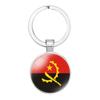 Country Durable African Flag Keychain Charm Zinc Alloy For Occasions All