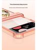 Samsung Z Flip4 Ultra-Thin Acrylic Case with Ring Holder and Screen Protection