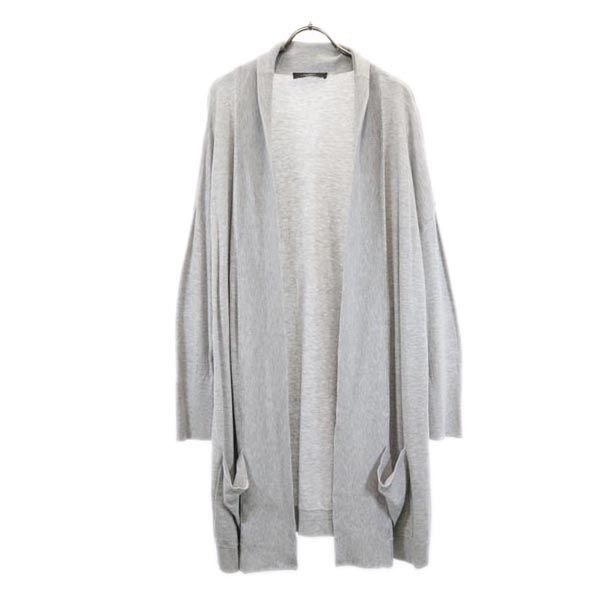 MAX MARA Weekend Long Sleeve Cardigan Gray Women Used