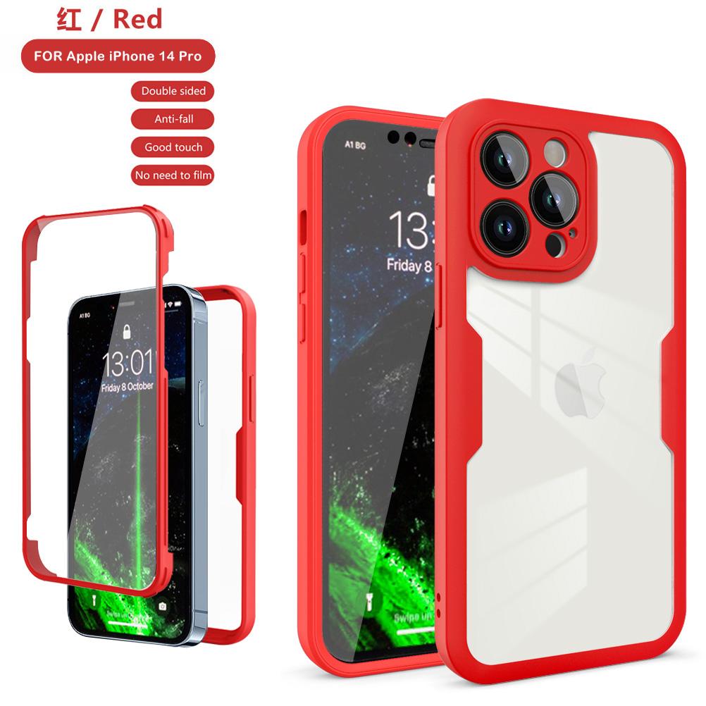 360 Full Cover Protection Case For Apple iPhone 14 13 Mini 12 11 Pro Max X XR XS SE 2 7 8 Plus Front Screen Film Hard Back Cover