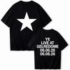 2026 Summer Hot Sale Kanye West Live At Gelredome 2026 Concert T-Shirt Unisex Harajuku Vintage Top Trendy