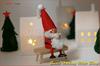 NORDIKA nisse Nordica Nisse Christmas Wooden Doll Holding a White Lamb (Santa / NRD120483)