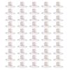 50 Set 17mm Pants Button Stainless Steel Silver Decorative Button with Tip Crossing Screw for