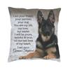 German Shepherd Modern Throw Pillow Covers Home Decor Shepherd In The Snow Cushions for Sofa Double Sided Print Chair Cushion
