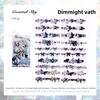 Journamm 20 Stück/Packung Spitze Blume Schmetterling Lang PET-Aufkleber DIY Collage Zubehör Kreative Dekoration Schreibwaren Ästhetische Aufkleber