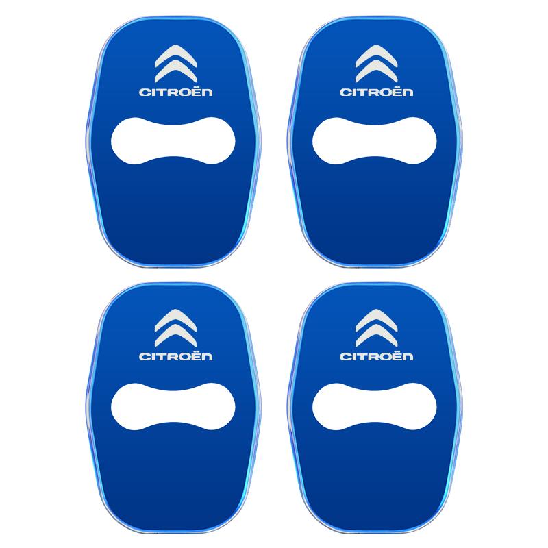 

Metal Car Door Lock Cover for Citroen C4 C3-XR C5 Aircross C6 C-quatre Picasso C-Elysee C4L C3L Emblem Stickers Badge синій