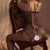 Erotic Sex Outfit Sexy Fishnet Lingerie Crotchless Bodysuits Transparent Bodystocking Women Bold Body Suit Open Crotch Pantyhose