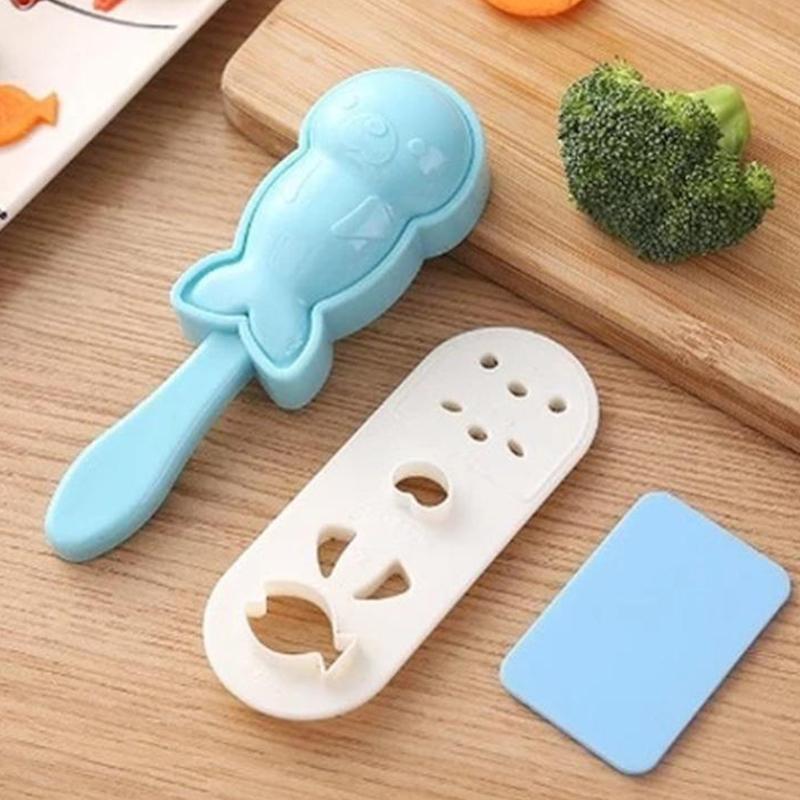 1 Set Cute Sea Lion Sushi Rice Mold Decor Cutter Sandwich Diy Tool Japanese Rice Ball Sushi Bento Seaweed Baby Kitchen Rice