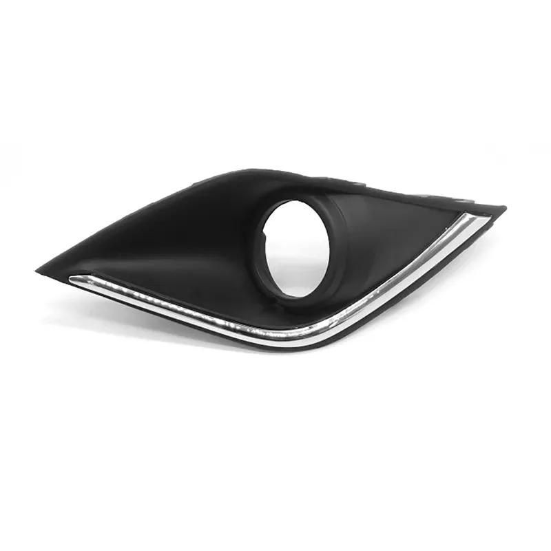 For Mitsubishi Outlander 2016-2021 Left Right Front Bumper Fog Light Bezel Cover Frame Shell with Chrome Trim 6400G482 6400G481