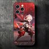 Genshin Impact Kazuha Soft Phone Case for iPhone 16 16E 17 Air 15 Pro Max 14 Plus 13 Mini 11 12 7 Black Cover Back Shell