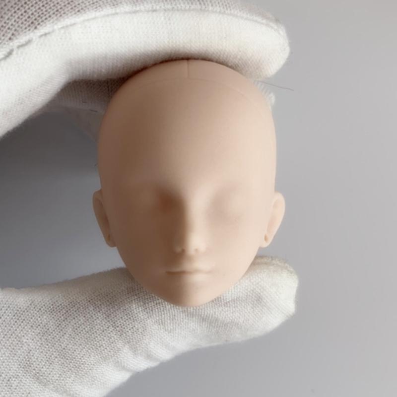 1/6 Ball Joint Doll Acesories Head for 30cm BJD Doll White Skin No Eyes Baby Doll DIY Toys for Girls Make Up Toys