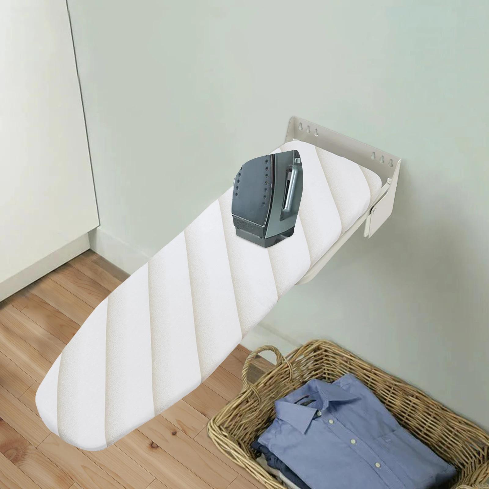 

Bymaocar Белая складная гладильная доска, нержавеющая 37,4*7,5 дюйма, настенная доска для хранения одежды для дома и прачечных слоновая кость