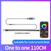 6 in1 Car Ambient Light Center Console Dashboard Neon Tubes For Tesla Model 3/Y Symphony RGB Interior Lights with App Controller