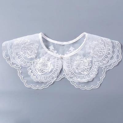 Transparenter Organza-Falschkragen Frühling und Sommer Spitzendekoration im ausländischen Stil Kleiner Schal Wolkenschulter für Damen Multifunktionaler dekorativer Kragen