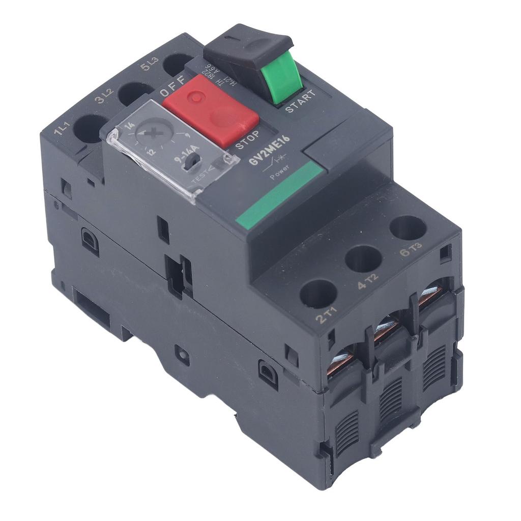 Motor Circuit Breaker Overload Protection Thermal Magnetic Manual Motor Starter Button Rail Mount AC690V GV2‑ME16 9‑14A