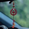 Versatile Car Hanging Ornament Lotus Rearview Mirror Pendant  Car Interior Supplies