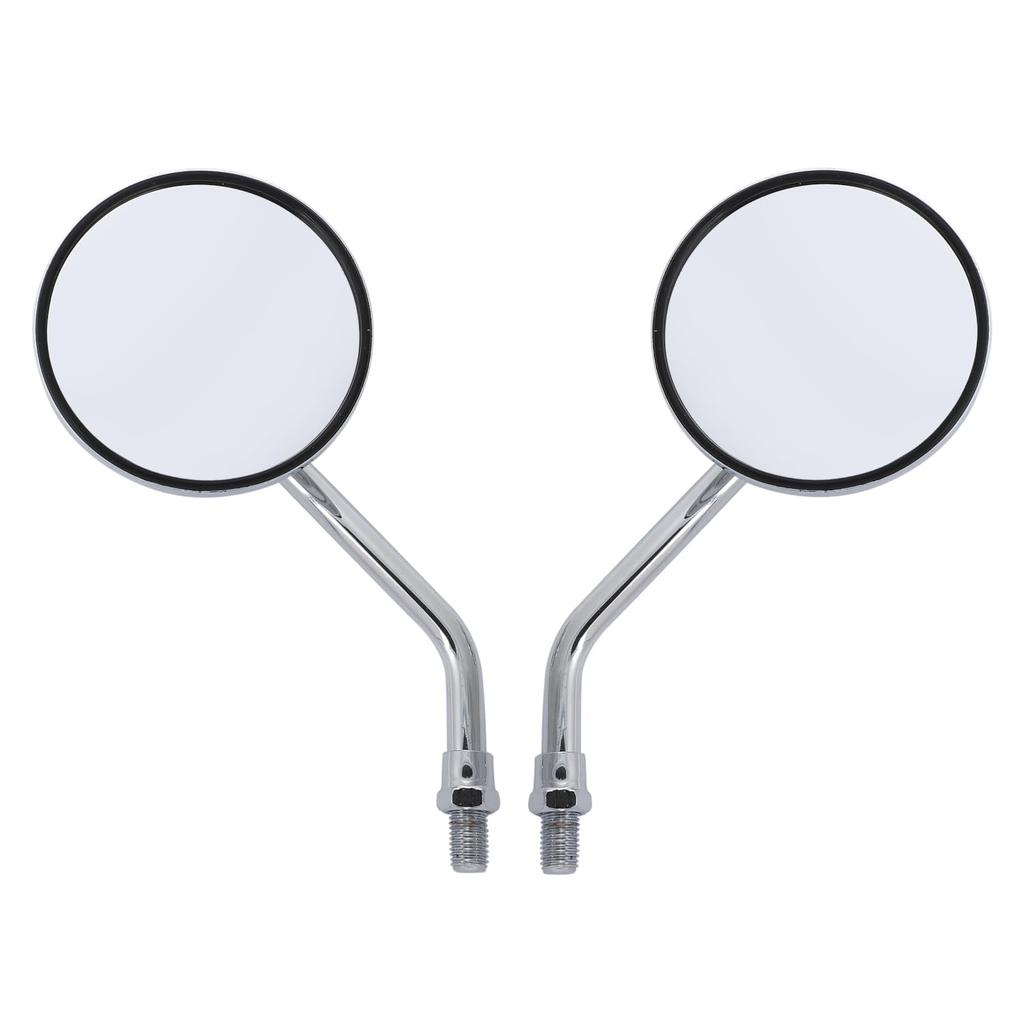 nakira Motorcycle Mirror 0.4 inch (10 mm) Cross Cub Hunter Cub Monkey 125 Ducks 125 Silver