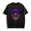 Dark Skull Poison Mushroom Graphic Streetwear Casual Tee Pure Cotton T-shirt