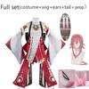   Cosplay Yae Miko Guuji Yae Cosplay Costume with Headwear Full Set for Halloween Party Costumes